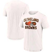 Men's Fanatics White Cleveland Browns Act Fast T-Shirt