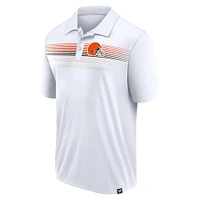 Men's Fanatics White Cleveland Browns Victory For Us Interlock Polo