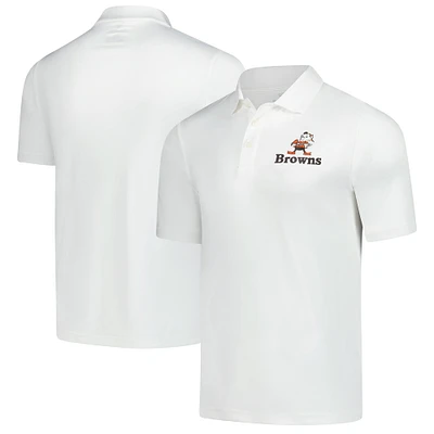Men's Fanatics  White Cleveland Browns Vintage Polo