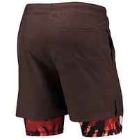 Short de course FOCO Cleveland Browns marron pour homme