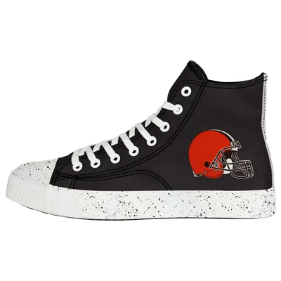 Cleveland Browns FOCO Paint Splatter High Top Sneakers