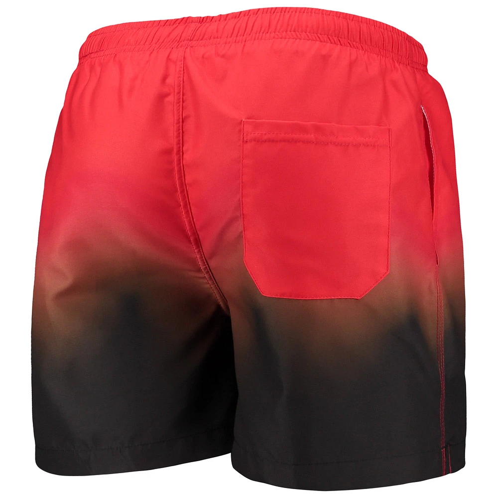 Short de bain Dip-Dye FOCO orange/marron Cleveland Browns pour homme