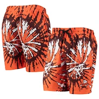 FOCO Orange Cleveland Browns Retro Static Mesh Lounge Shorts pour hommes