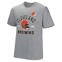 T-shirt adaptatif gris Cleveland Browns Tackle pour hommes