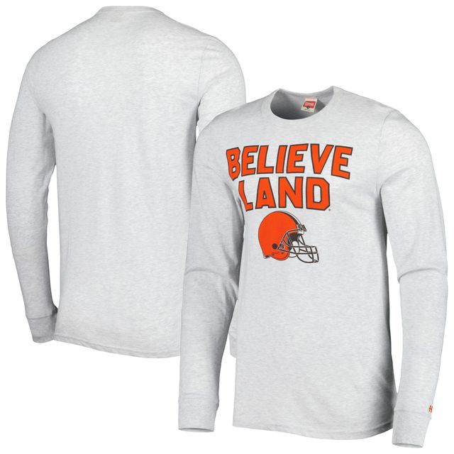 T-shirt à manches longues Tri-Blend Hyper Local des Cleveland Browns pour hommes