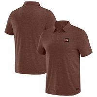 Polo marron à quatre points Cleveland Browns pour homme de J. Palmer