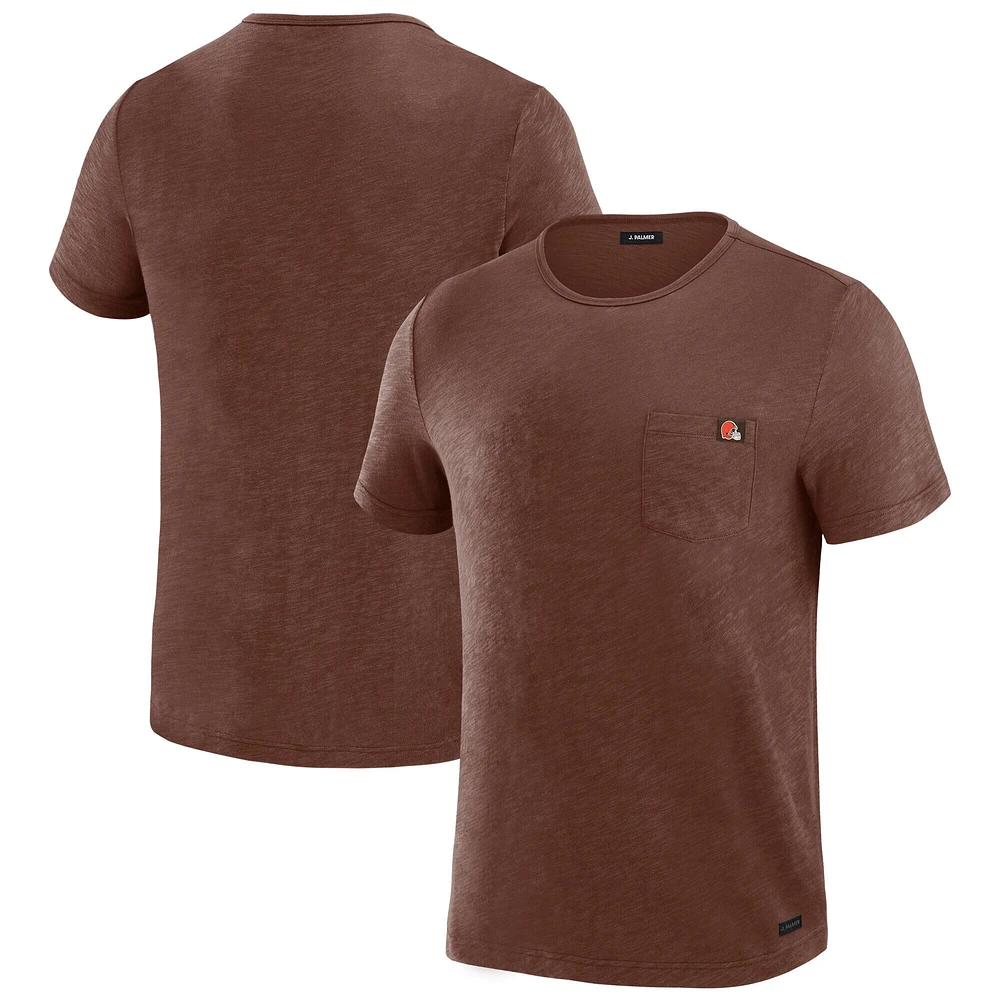 T-shirt à poche pour homme J. Palmer Brown des Cleveland Browns