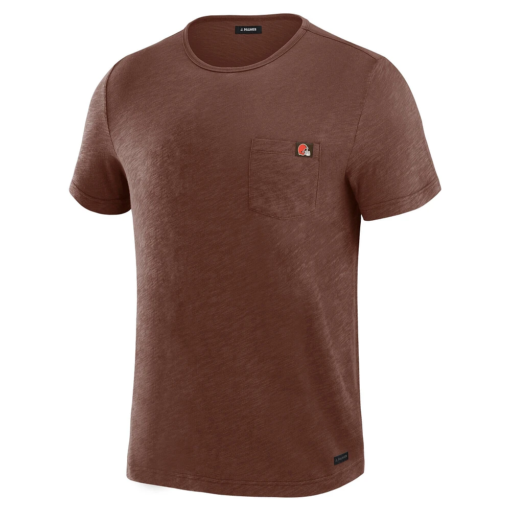 T-shirt à poche pour homme J. Palmer Brown des Cleveland Browns