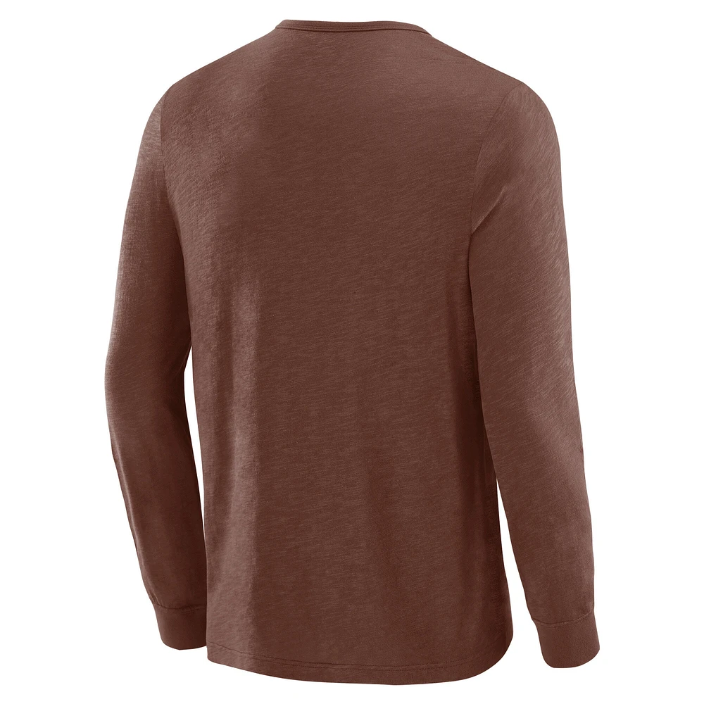 Men's J. Palmer Tan Cleveland Browns In-The-Pocket Long Sleeve T-Shirt