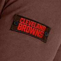 Men's J. Palmer Tan Cleveland Browns QB1 Full-Zip Sweatshirt