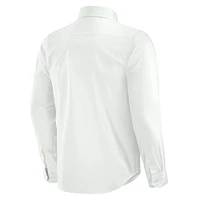 Chemise habillée boutonnée à manches longues Motion Stretch blanche Cleveland Browns de J. Palmer pour homme