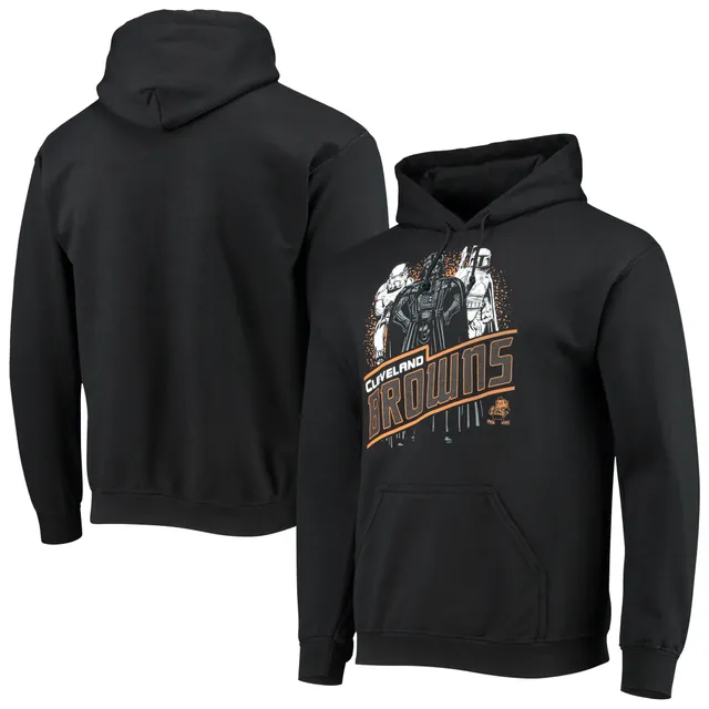 Women's Junk Food Black Detroit Lions Fleece Full-Zip Hoodie