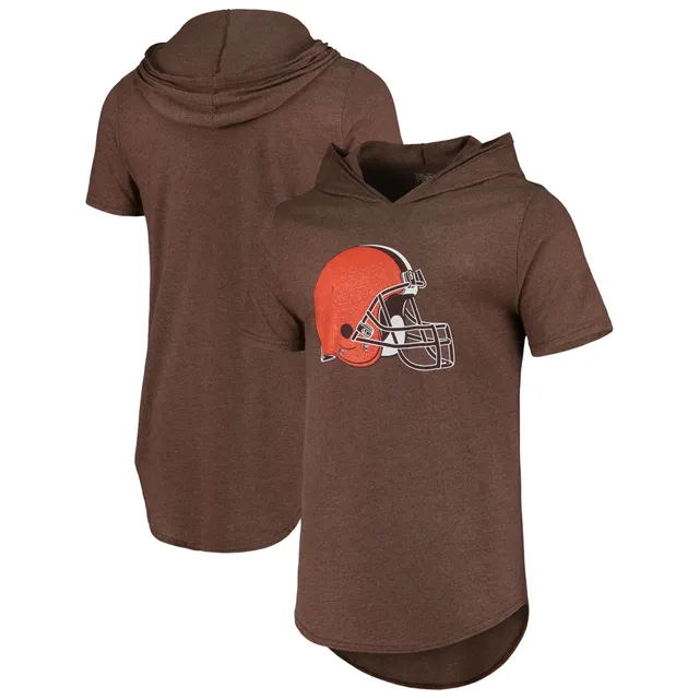 Lids Cleveland Browns Fanatics Branded Primary Logo Long Sleeve Hoodie T- Shirt - Heather Gray