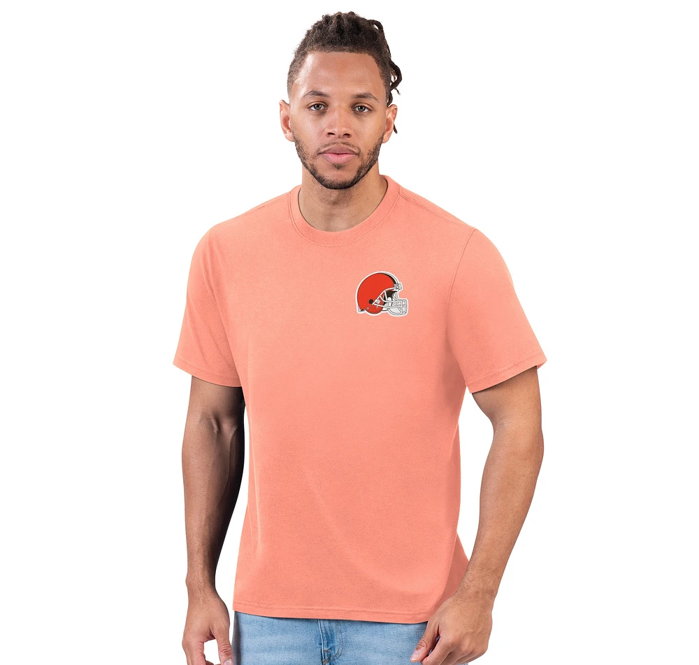 Men's Margaritaville Orange Cleveland Browns Flip Flop T-Shirt