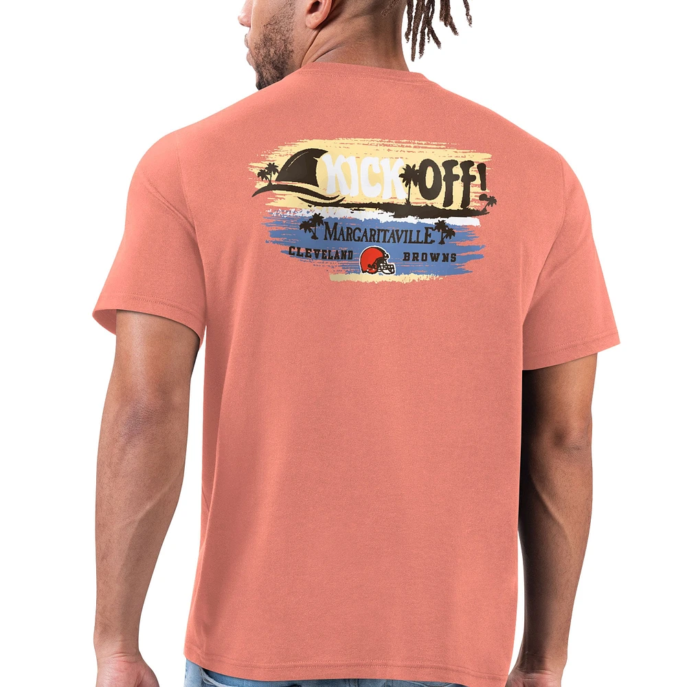 T-shirt orange Margaritaville pour hommes des Cleveland Browns