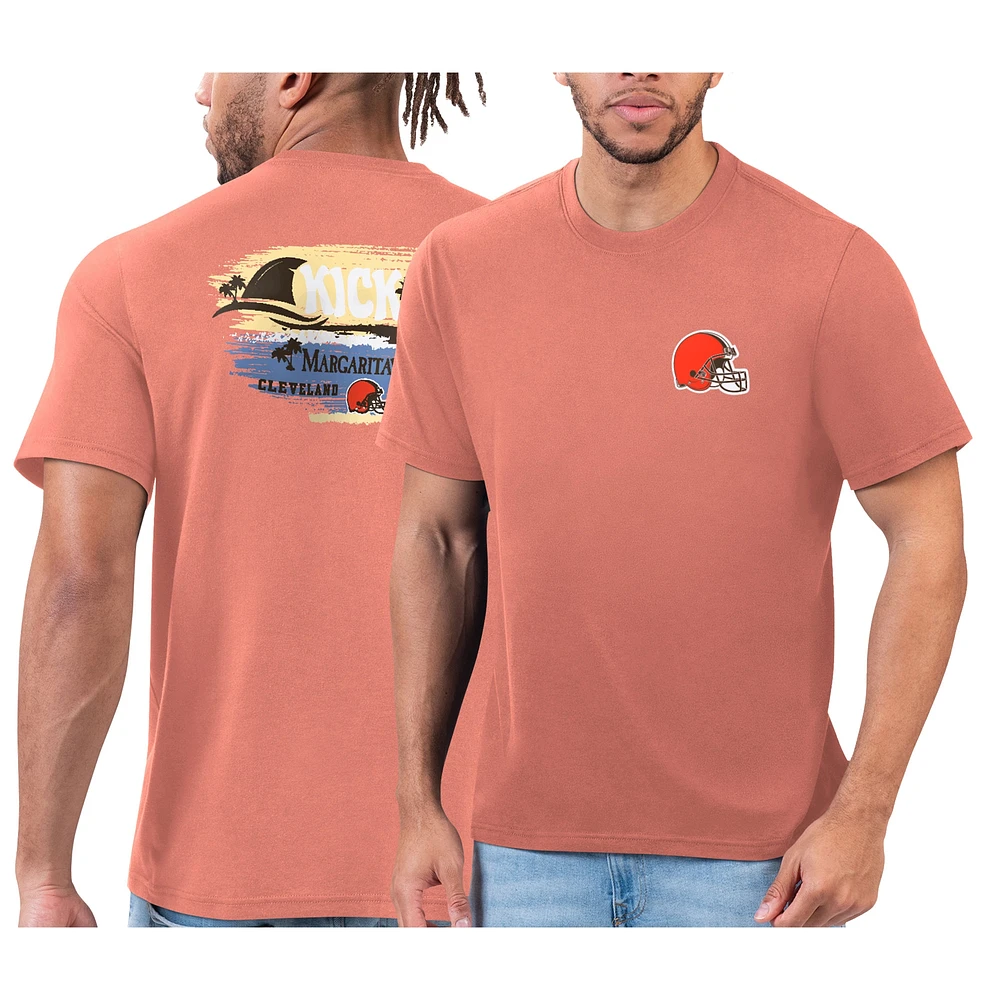 T-shirt orange Margaritaville pour hommes des Cleveland Browns