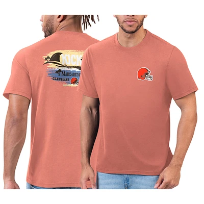 T-shirt orange Margaritaville pour hommes des Cleveland Browns