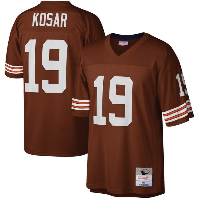 Maillot réplique Mitchell & Ness Bernie Kosar marron Cleveland Browns Legacy pour hommes