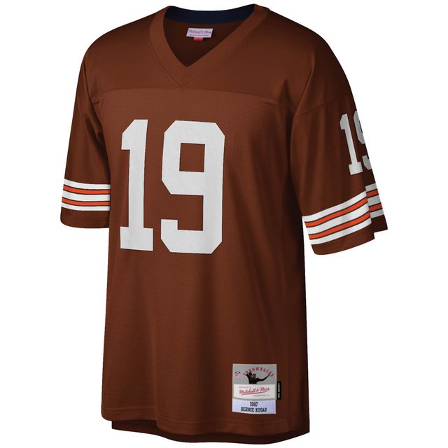 Maillot réplique Mitchell & Ness Bernie Kosar marron Cleveland Browns Legacy pour hommes