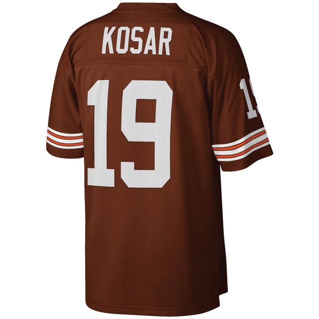 Maillot réplique Mitchell & Ness Bernie Kosar marron Cleveland Browns Legacy pour hommes