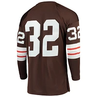 Maillot de joueur retraité authentique Mitchell & Ness Jim Brown Cleveland Browns 1964 pour hommes