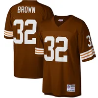 Jim Brown Cleveland Browns Mitchell & Ness Retired Player Name & Number  Mesh Top - White