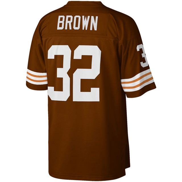 Maillot réplique de joueur retraité Mitchell & Ness Jim Brown Cleveland Browns Big Tall 1963 pour hommes