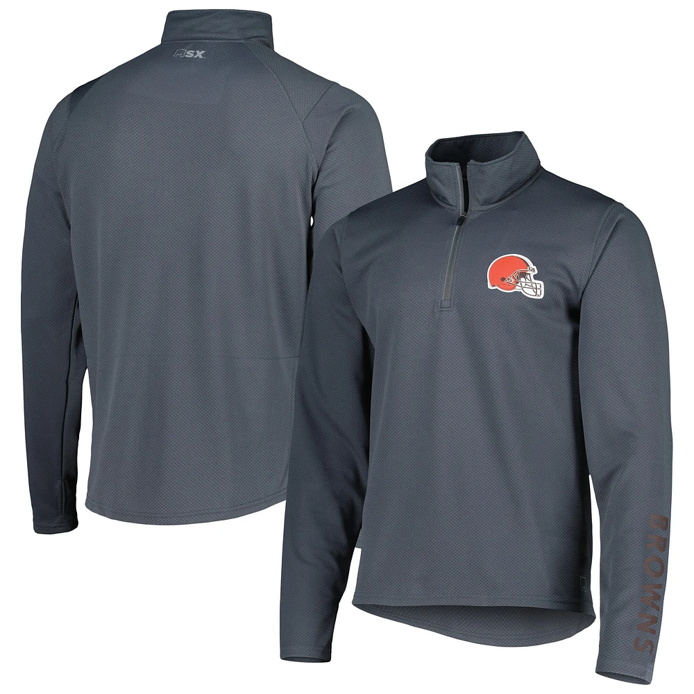 Pull demi-zippé MSX by Michael Strahan pour homme, anthracite