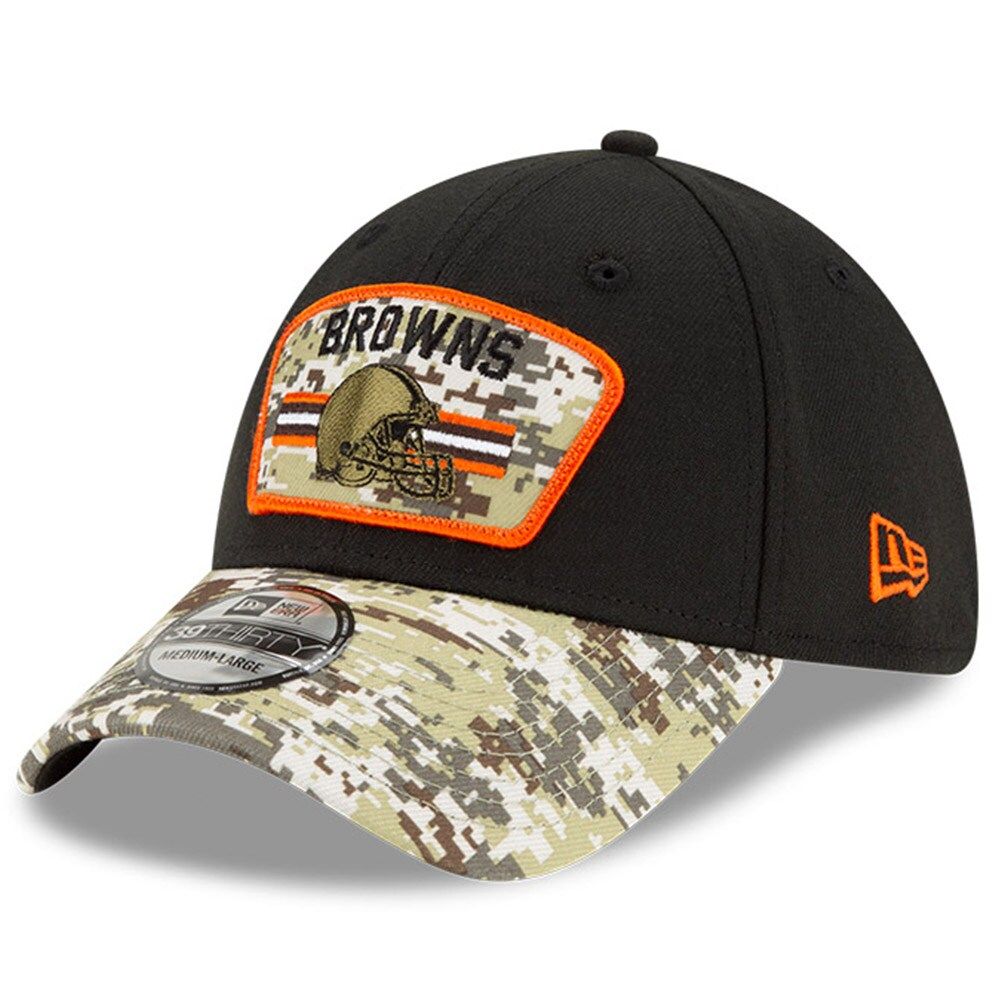 Lids Cleveland Browns New Era 2021 Salute To Service Visor - Black