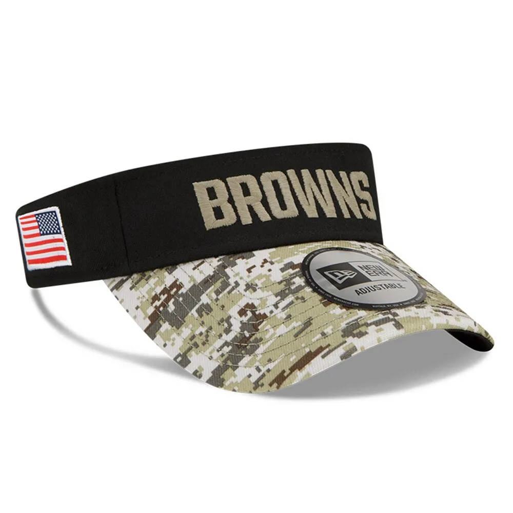 Lids Cleveland Browns New Era 2021 Salute To Service Visor - Black/Camo