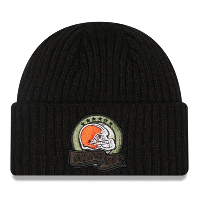 Cleveland Browns New Era 2022 Salute To Service Knit Hat - Black