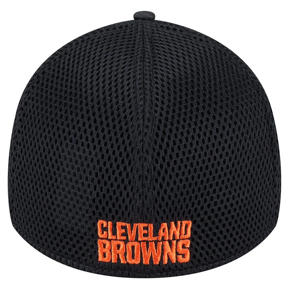 Men's New Era Black Cleveland Browns Active Camo 39THIRTY Flex Hat