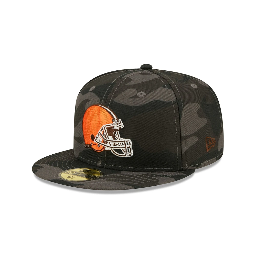 Casquette ajustée 59FIFTY Cleveland Browns Camo New Era pour homme