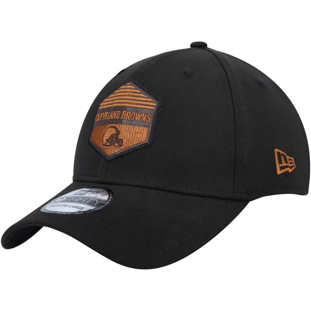 Lids Cleveland Browns New Era Striped 39THIRTY Flex Hat - Heather