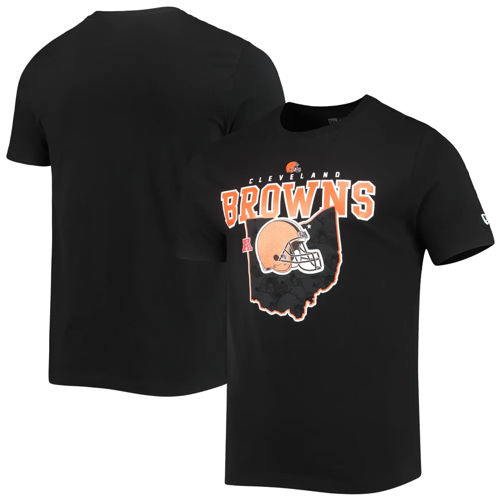 Men's New Era Brown Cleveland Browns Team Logo T-Shirt Size: Large