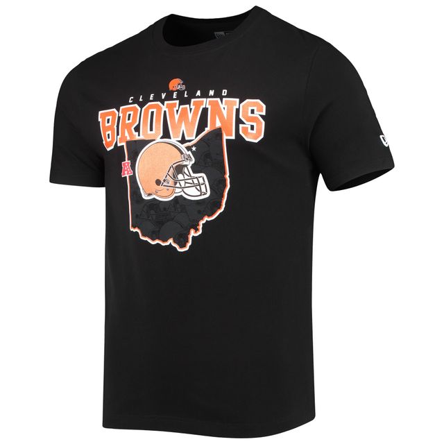 T-shirt New Era noir pour homme Cleveland Browns Local Pack