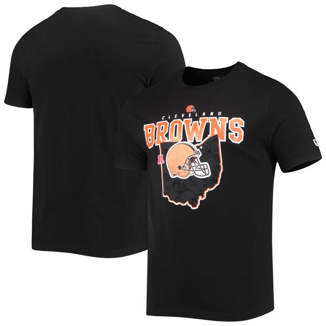 T-shirt New Era noir pour homme Cleveland Browns Local Pack