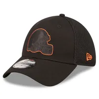 New Era Brown/Orange Cleveland Browns Team Banded 39THIRTY Flex Hat