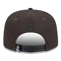 Casquette à visière plate 9FIFTY Cleveland Browns 2024 Inspire Change A-Frame pour homme New Era marron/noir