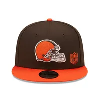 Casquette New Era Cleveland Browns Flawless - 9FIFTY Snapback pour homme, marron/orange