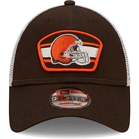 NWE BROWNS BRUN AVEC LOGO NFL PATCH TRUCKER 9FORTY HATMENSTR