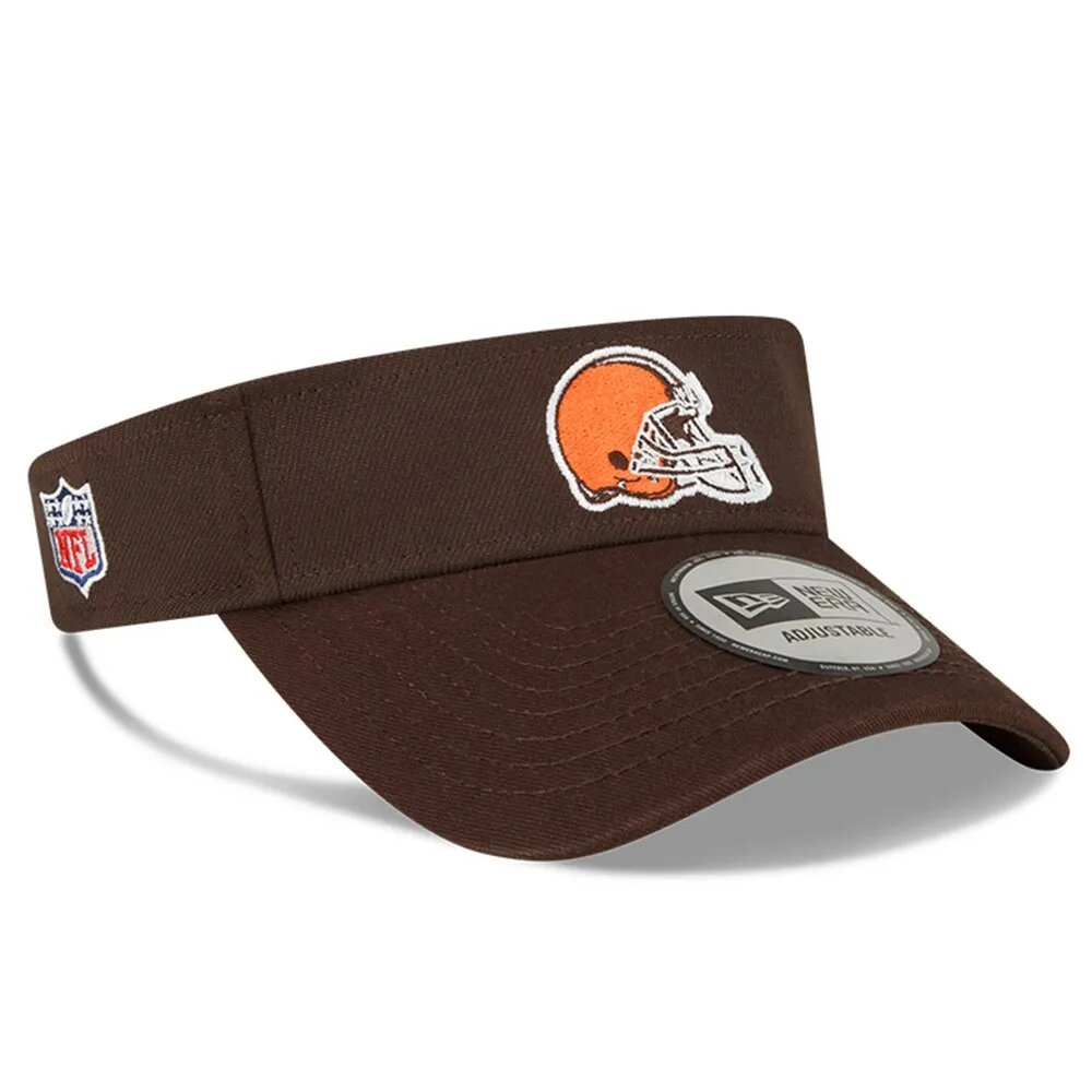 Men's New Era Cream/Brown Cleveland Browns 2022 Sideline 59FIFTY Fitted Hat