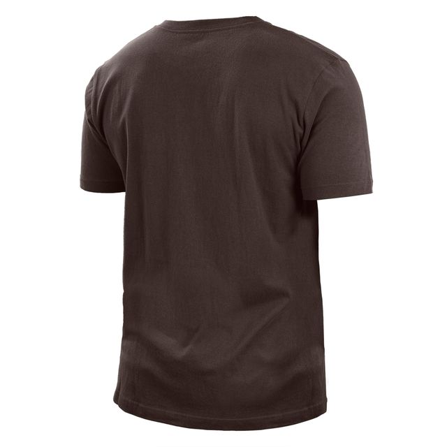 T-shirt pour homme Cleveland Browns 2022 Sideline Ink Dye marron New Era