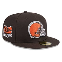 Men's New Era  Brown Cleveland Browns 2024 NFL Draft 59FIFTY Fitted Hat