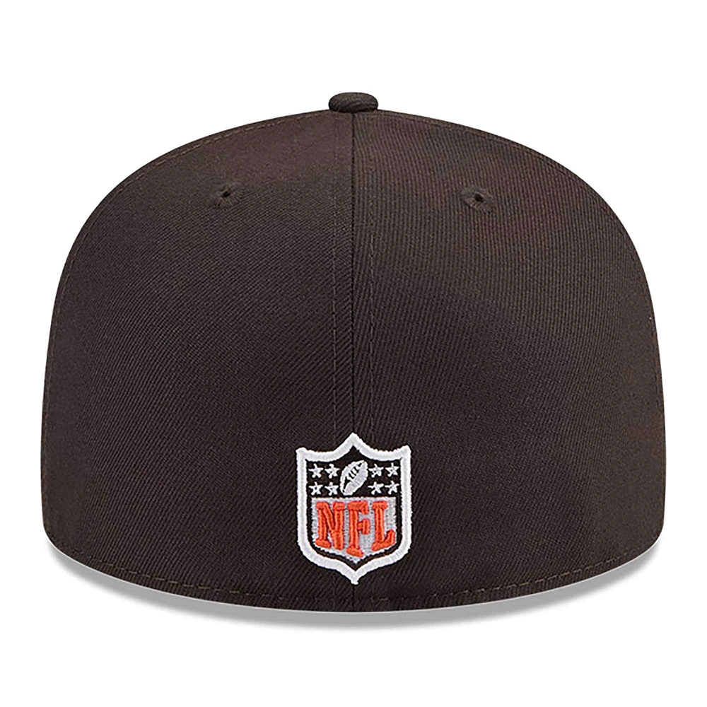 Casquette ajustée 59FIFTY NFL Draft 2024 Cleveland Browns New Era marron pour homme