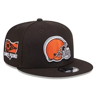 Casquette Snapback 9FIFTY NFL Draft 2024 NFL Cleveland Browns New Era marron pour homme