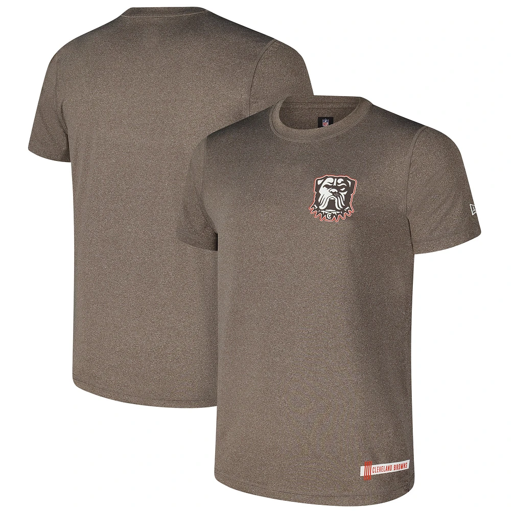 T-shirt marron New Era pour homme des Cleveland Browns 2024 NFL Training Camp