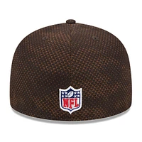 Casquette ajustée 59FIFTY Cleveland Browns 2024 Sideline New Era pour homme marron