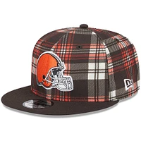 Men's New Era Brown Cleveland Browns 2024 Sideline Statement 9FIFTY Snapback Hat