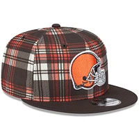 Men's New Era Brown Cleveland Browns 2024 Sideline Statement 9FIFTY Snapback Hat